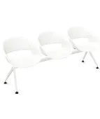 Ławka VOLPINO 3U 4L P do poczekalni plastikowa nowoczesna