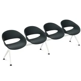 Ławka VOLPINO 4U 4L P do poczekalni plastikowa nowoczesna