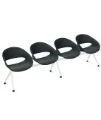 Ławka VOLPINO 4U 4L P do poczekalni plastikowa nowoczesna