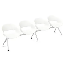 Ławka VOLPINO 4U 4L P do poczekalni plastikowa nowoczesna