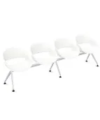 Ławka VOLPINO 4U 4L P do poczekalni plastikowa nowoczesna