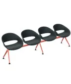 Ławka VOLPINO 4U 4L P do poczekalni plastikowa nowoczesna