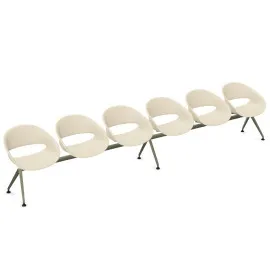 Ławka VOLPINO 6U 4L P do poczekalni na korytarz