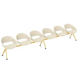 Ławka VOLPINO 6U 4L P do poczekalni na korytarz