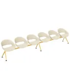 Ławka VOLPINO 6U 4L P do poczekalni na korytarz