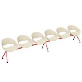 Ławka VOLPINO 6U 4L P do poczekalni na korytarz