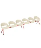 Ławka VOLPINO 6U 4L P do poczekalni na korytarz