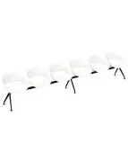 Ławka VOLPINO 6U 4L P do poczekalni na korytarz