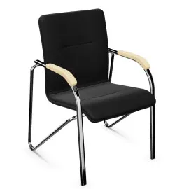 Krzesło konferencyjne SAMBA CR - PROMO z drewnianymi nakładkami