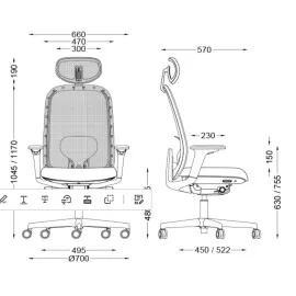 Ergonomiczne krzesło AURORA AUNB BGroup