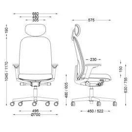 Ergonomiczne krzesło AURORA AUNB BGroup