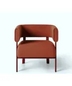 Nowoczesny fotel FRAME FM 312 – drewniany i tapicerowany