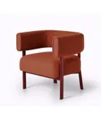 Nowoczesny fotel FRAME FM 312 – drewniany i tapicerowany