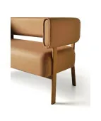 Nowoczesna sofa FRAME FM 322 – drewniany i tapicerowany