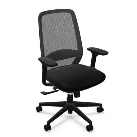 Krzesło obrotowe Elovie z siatkowym oparciem czarne