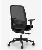 Krzesło obrotowe Elovie z siatkowym oparciem czarne