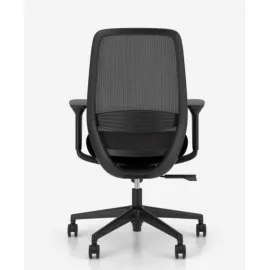 Krzesło obrotowe Elovie z siatkowym oparciem czarne