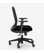 Krzesło obrotowe Vienna z siatkowym oparciem czarne