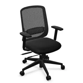 Krzesło obrotowe Vienna z siatkowym oparciem czarne