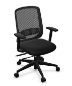 Krzesło obrotowe Vienna z siatkowym oparciem czarne