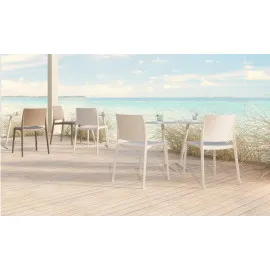 Krzesło plastikowe YUNI – krzesło na zewnątrz do ogródka