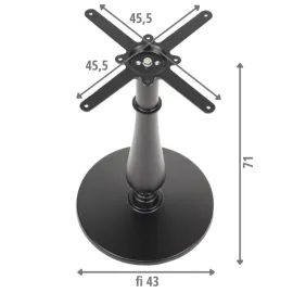 Podstawa żeliwna ZL-5013-9/B czarna