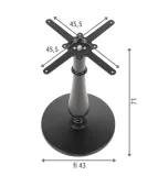 Podstawa żeliwna ZL-5013-9/B czarna