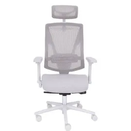 Nowoczesny fotel gabinetowy FUTURA 4S Plus Grey z regulacją 3D