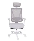 Nowoczesny fotel gabinetowy FUTURA 4S Plus Grey z regulacją 3D