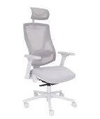 Nowoczesny fotel gabinetowy FUTURA 4S Plus Grey z regulacją 3D