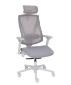 Nowoczesny fotel gabinetowy FUTURA 4S Plus Grey z regulacją 3D