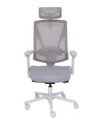 Nowoczesny fotel gabinetowy FUTURA 4S Plus Grey z regulacją 3D