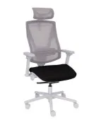 Nowoczesny fotel gabinetowy FUTURA 4S Plus Grey z regulacją 3D