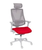 Nowoczesny fotel gabinetowy FUTURA 4S Plus Grey z regulacją 3D