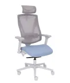 Nowoczesny fotel gabinetowy FUTURA 4S Plus Grey z regulacją 3D