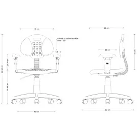 Ergonomiczne Krzesło Laboratoryjne GORION R Unique