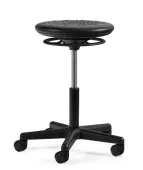 Taboret Laboratoryjny DURO Unique na kółkach, czarny