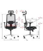 Ergonomiczne krzesło biurowe XELO Stema obrotowe