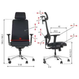 Krzesło ergonomiczne XELO F – obrotowe biurowe Stema