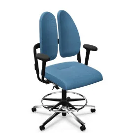 Ergonomiczne krzesło kontuarowe XENIUM DUO-BACK Nowy Styl