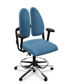 Ergonomiczne krzesło kontuarowe XENIUM DUO-BACK Nowy Styl