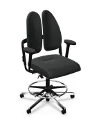 Ergonomiczne krzesło kontuarowe XENIUM DUO-BACK Nowy Styl