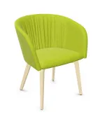 Drewniany fotel konferencyjny NAUDU 4L LGW WAVY Nowy Styl