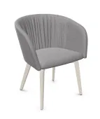 Drewniany fotel konferencyjny NAUDU 4L LGW WAVY Nowy Styl