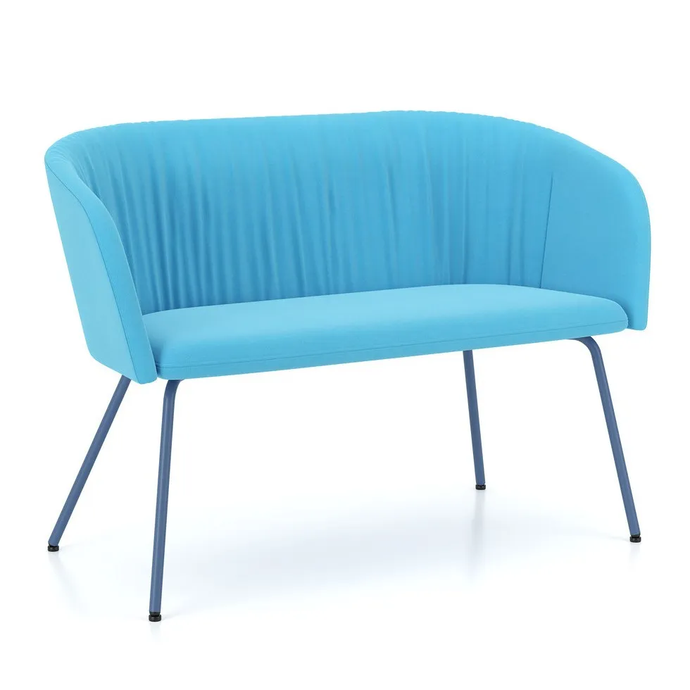 Nowoczesna sofa NAUDU 4L WAVY – klubowa, 4 nogi