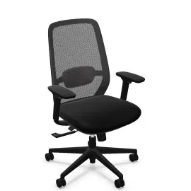 Ergonomiczne krzesło biurowe Elovie Nowy Styl czarne