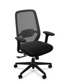 Ergonomiczne krzesło biurowe Elovie Nowy Styl czarne