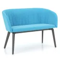 Drewniana sofa klubowa NAUDU 4L LGW WAVY Nowy Styl