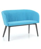 Drewniana sofa klubowa NAUDU 4L LGW WAVY Nowy Styl