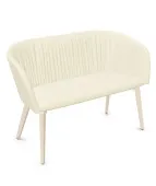Drewniana sofa klubowa NAUDU 4L LGW WAVY Nowy Styl